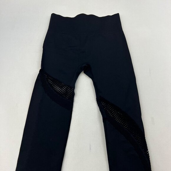 Zyia Active Womens Mesh Cut Out Leggings Black Size Small - Picture 2 of 8